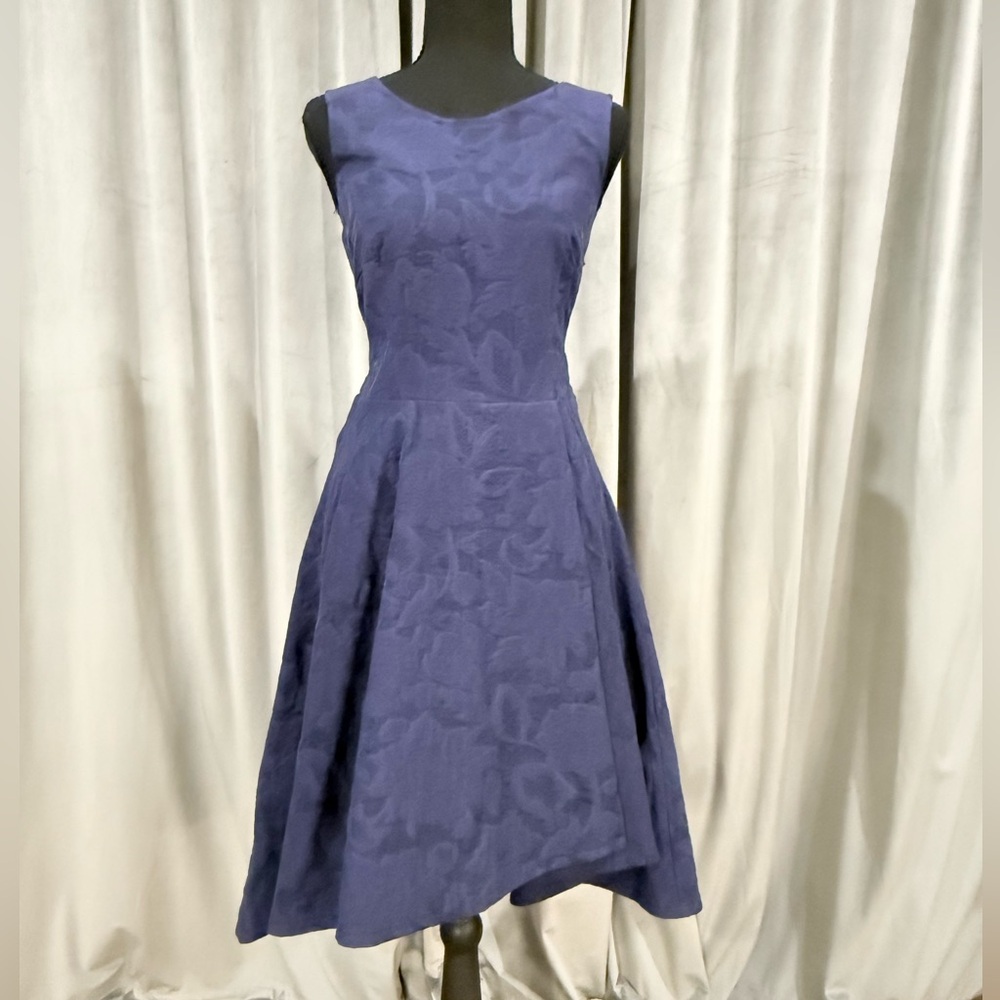 Chic Sleeveless Purple Midi Dress